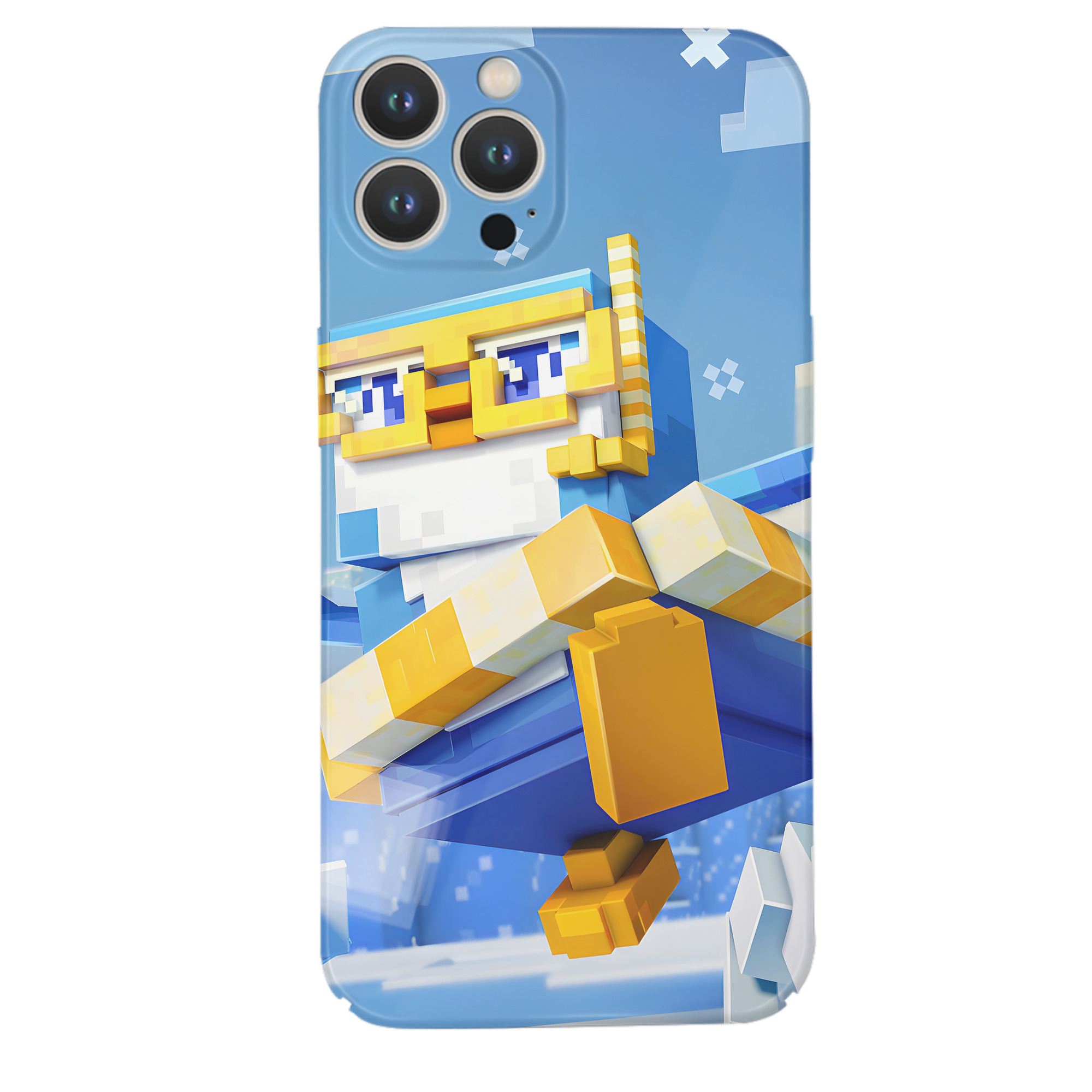 （画像用） マインクラフト ブロックの世界 Minecraft MC Block world 【iPhone 14シリーズ対応】ハードケース